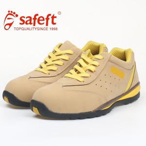 Brand name summer liberty genuine leather light weight safety shoes in korea