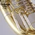 Import Brass band instruments gold lacquer marching baritone with 3 Rotary keys from China