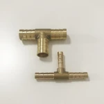 Brass Hose Splicer Fitting Copper Hose Barb Tee Tube Connector