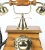 Import Brown &amp; Gold Wooden Working Retro Telephone from India