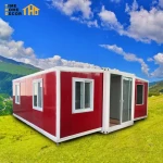 Cabin Bedroom Prefab Modular Home Fashion And Luxury Expandable Container House Three In One Family House Easy Installation