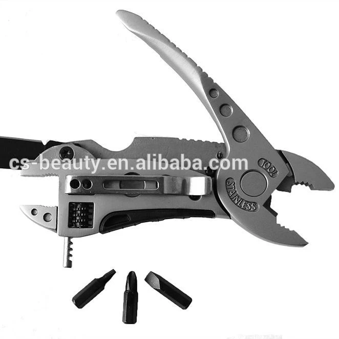 Camping Multi-tool Knife Gear EDC Tools Set Adjustable Wrench Jaw Screwdriver Pliers Survival Tools