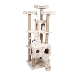 Canada Complete Outdoor Manufacture Cat Tree Pet /Luxury Floor To Ceiling Pet Cat Tree