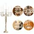 Import Candle holder 5 arms crystal candelabra tealight glass candle holder for table centerpieces from China