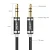 Import Cantell 3ft/4ft/6ft/8ft 3.5mm male aux cable Compatible with Home Stereo Headphone from China