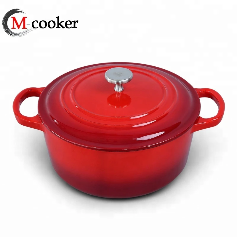 Cast iron casserole enamel cookware soup pot caserole kitchen cooking pots cocottes