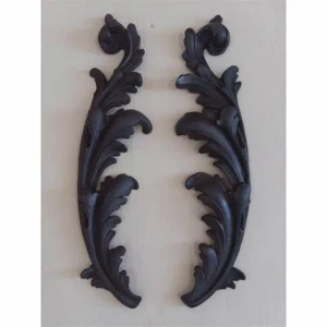 Cast Iron Decorative Wrought iron gate Window railing Ornaments Cast Steel Leaves Ornaments