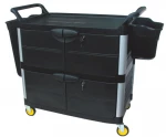 CHAOBAO D-012A D-013A Multipurpose 3 layers with door Restaurant hotel cleaning trolley cart food cart service cart