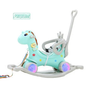 Cheap baby ride on animal multifunctional to plastic kids toys rocking horse