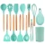 Import Cheap Colorful 24 Pcs Silicone Kitchen Cooking Utensils Tool Set Kitchen Tools Utensils Set With Wooden Handle from China