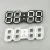 Import Cheap price modern fashion hollow white electronic digital watch clock electric digital wall clock from China