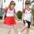 Import cheerleading sportswear short sleeve school uniform suit from China