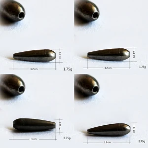 Chentian BPS Tungsten Weight Fishing Sinker ly Fishing Tear Drop Lure Fishing Accessories