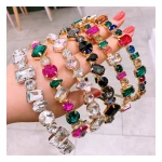 Chic Women Hair Accessories Trendy Fashion Design Hairbands Crystal Headband Colorful Rhinestone Headband