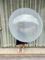 Children TPR Jelly ballon ball big jumping balloon water filled bubble ball
