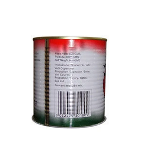 China exports 850 grams of canned tomato paste
