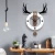 Import China Factory Supply Living Room Nordic wind personality creative antlers Bedroom Home Wall Decorative Art Wall Clock from China