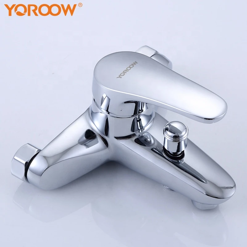 China faucet supplier cheap price bathroom shower tap rainfall In-Wall zinc body cold and hot water bathtub faucet mixer