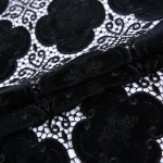 China manufacturer embroidered embroidered velvet patch chemical lace fabric