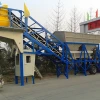 China mobile aggregate mixing YHZS40 mobile concrete batching plant