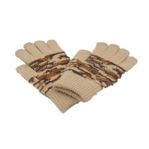 china supplier promotional gift Touch Screen Acrylic Conductive Fiber Knitted Custom Magic Gloves On Online Shopping