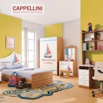 China supplier simple style durable wooden bedroom furniture kids bed sets