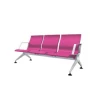 China Trending Products 2021 Hospital Public Airport Waiting Bench Pink Waiting Visitor Chairs Customize