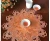 Import China wholesale beautiful Round  Lace Placemat Table Cup Mat from China