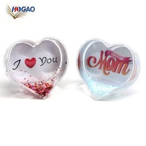China wholesale cheap custom souvenir gifts & crafts DIY plastic photo snow dome plastic water globe for crafts