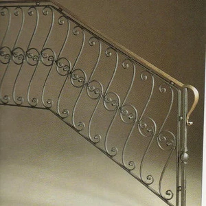 China Wrought iron stair railing parts for outdoor decoration