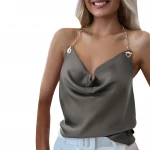 chinese supplier 2020 ladies fashion new vests europe and america hot summer solid color  temperament camisole