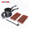 Classic Non-Stick Carbon steel double boiler pot for melting butter chocolate candy cheese Saucepan