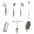 Cleaning Brush of Bathroom Tools Kit Set Customized Household Kitchen Dish Cup Pot Bottle TPR Silicone Plastic Hand