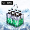 Clear Transparent PVC Champagne Wine Pouch,PVC Wine Bottle Refrigerating Cooler Ice Pack Transparent Wine Pouch Cooler Bags