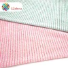 Cloth material 52%rayon 38%lurex stripe hacci knit fabric