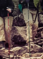 Collapsible Hiking Trekking Pole Aluminum Alloy Trekking Sticks with Quick Lock System Telescopic Ultralight for Hiking Camping