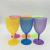 Import Colorful Disposable Plastic Picnic Wine Glasses  Wine Glasses Set from China