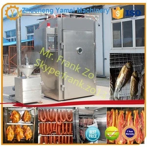 Commercial automatic meat smoking oven for smoked meat,fish,chicken,duck,bacon,salami,sausage food