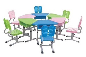 competitive price school furniture student desk and chair set