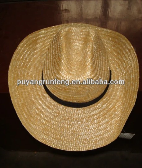 cowboy straw sombrero hat natural wide brim cowboy hats