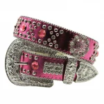 Cowgirl western rhinestone belts bling bling women crystal rhinestone belts straps for wedding 115