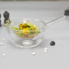 Creative 300ml double walled salad ice cream clear glass bowl