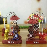 Creative Basketball Star Action Figure James And Harden LED Night Light Special Personality Decoration Resin Action Figures