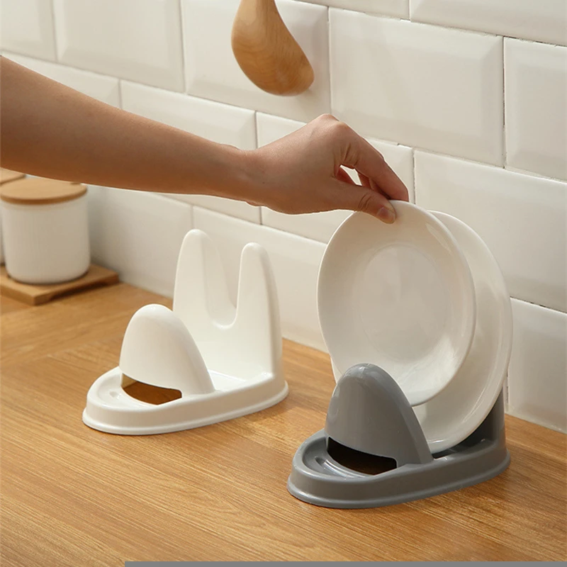 Creative Plastic Multi-functional Kitchen Supplies Shelf Spoon Storage Rack Kitchen Pot Lid Rack Kitchen Utensils