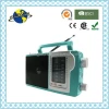 CT-2488 Stylish Green Classical Design Portable Analogue AM FM Radio