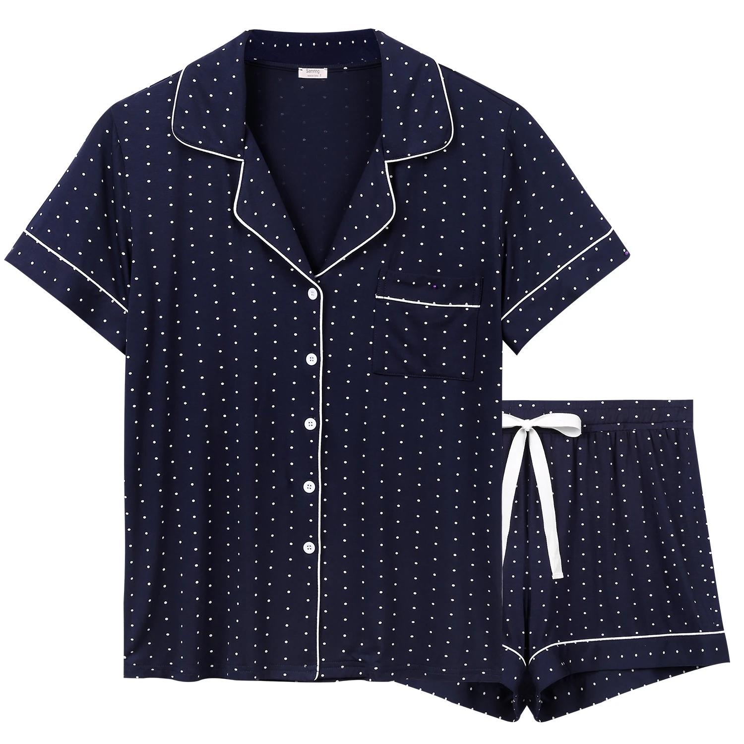 Custom Design Wholesale Lady Cotton Modal Night Shirts Maternity Matching Two Piece Short Pajamas Set Women Sleep Wear