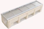 Custom Fiberglass SMC 2000 tons Big Machine Molded  Linear U shape  drainage ditch for Municipal Construction