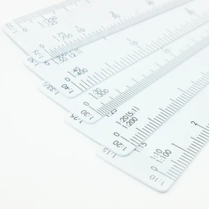 Custom Good Price Sewing Tools Scale Ruler Folding Plastic Scale Ruler