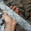 Custom Handmade Damascus Steel Mosaic Billet for Knife Making