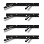 Custom Heavy Duty Metal Black Iron Metal Scaffold Black Wall Floating Shelf Brackets Dai Anh Phat Mechanical Company